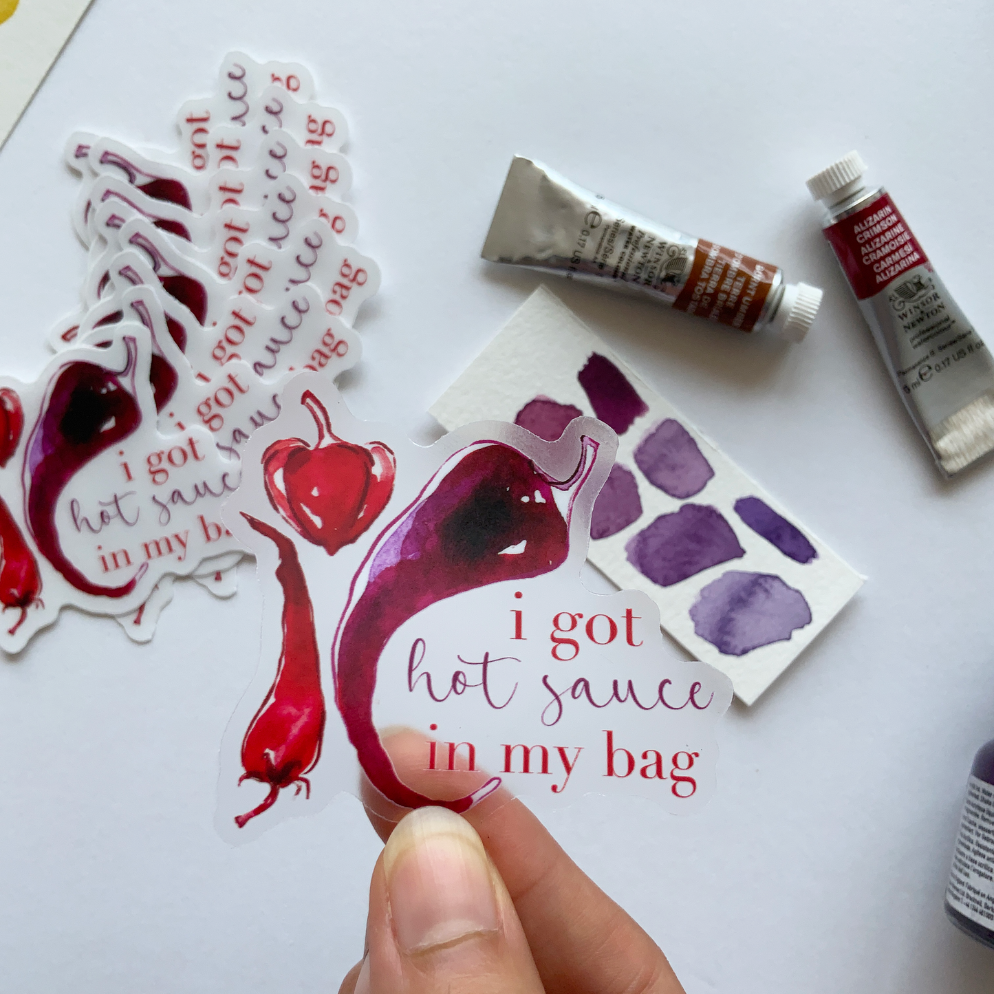 Hot Sauce in My Bag Clear Sticker