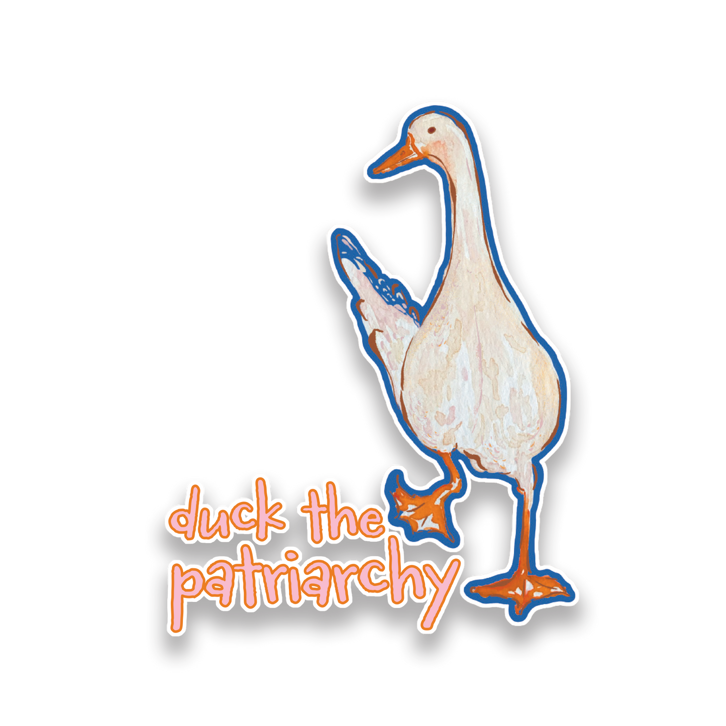 Duck the Patriarchy Sticker