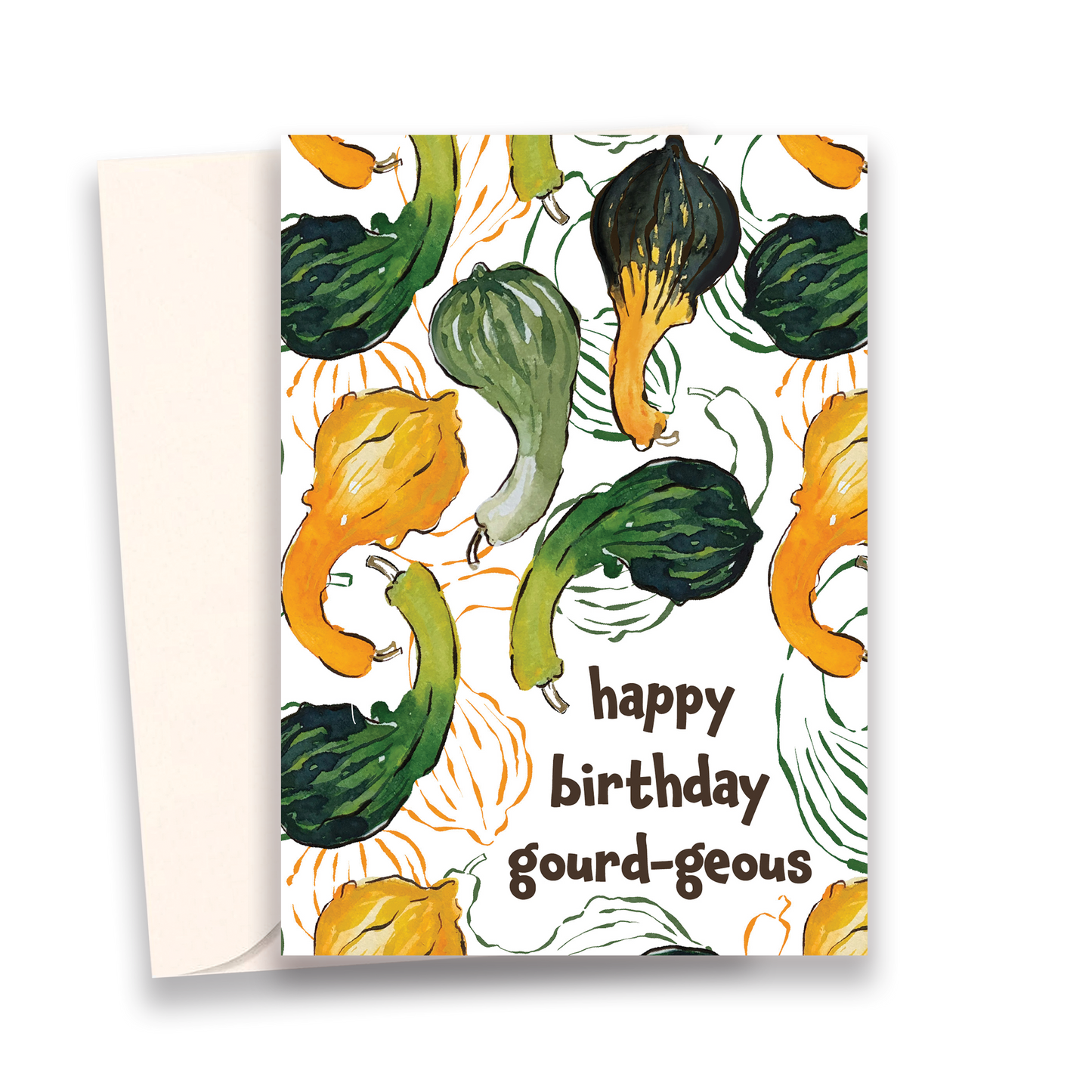 Happy Birthday Gourd-geous Greeting Card