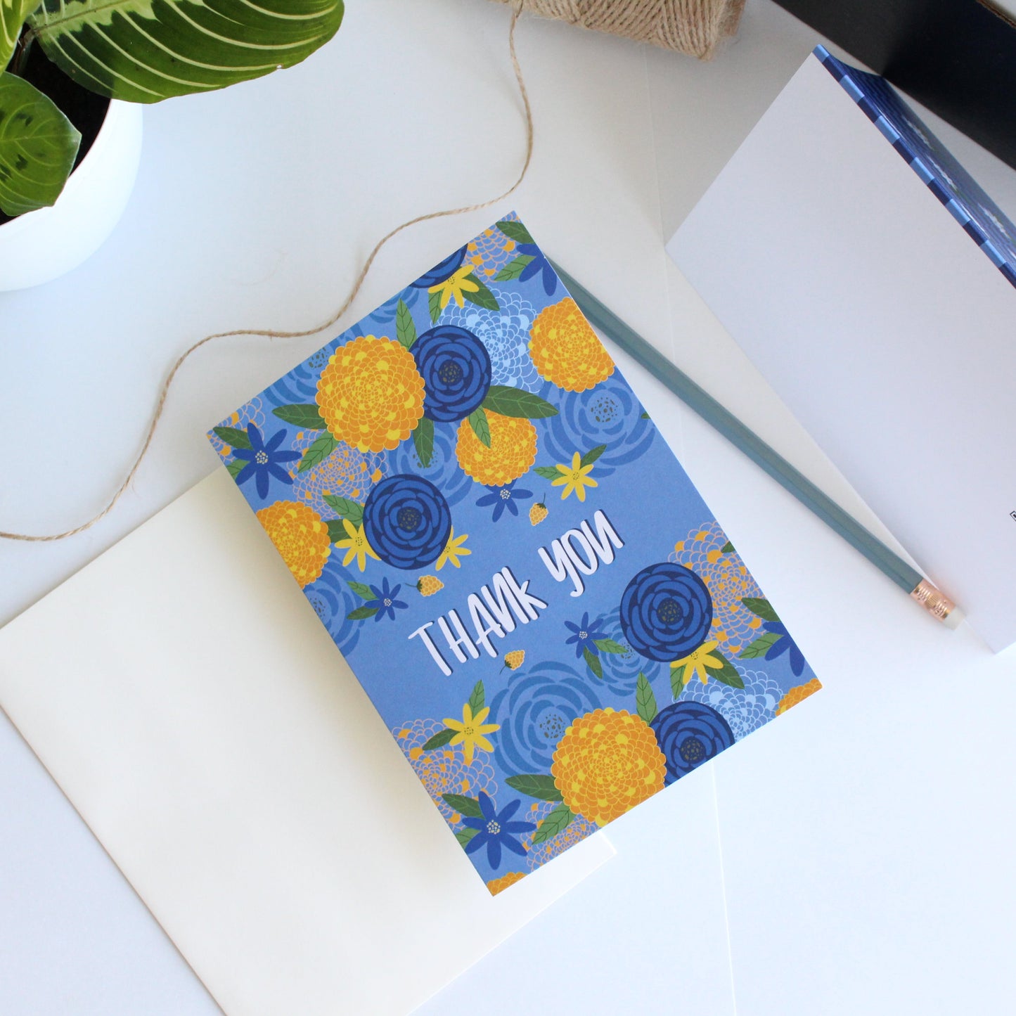Floral Thank You Card