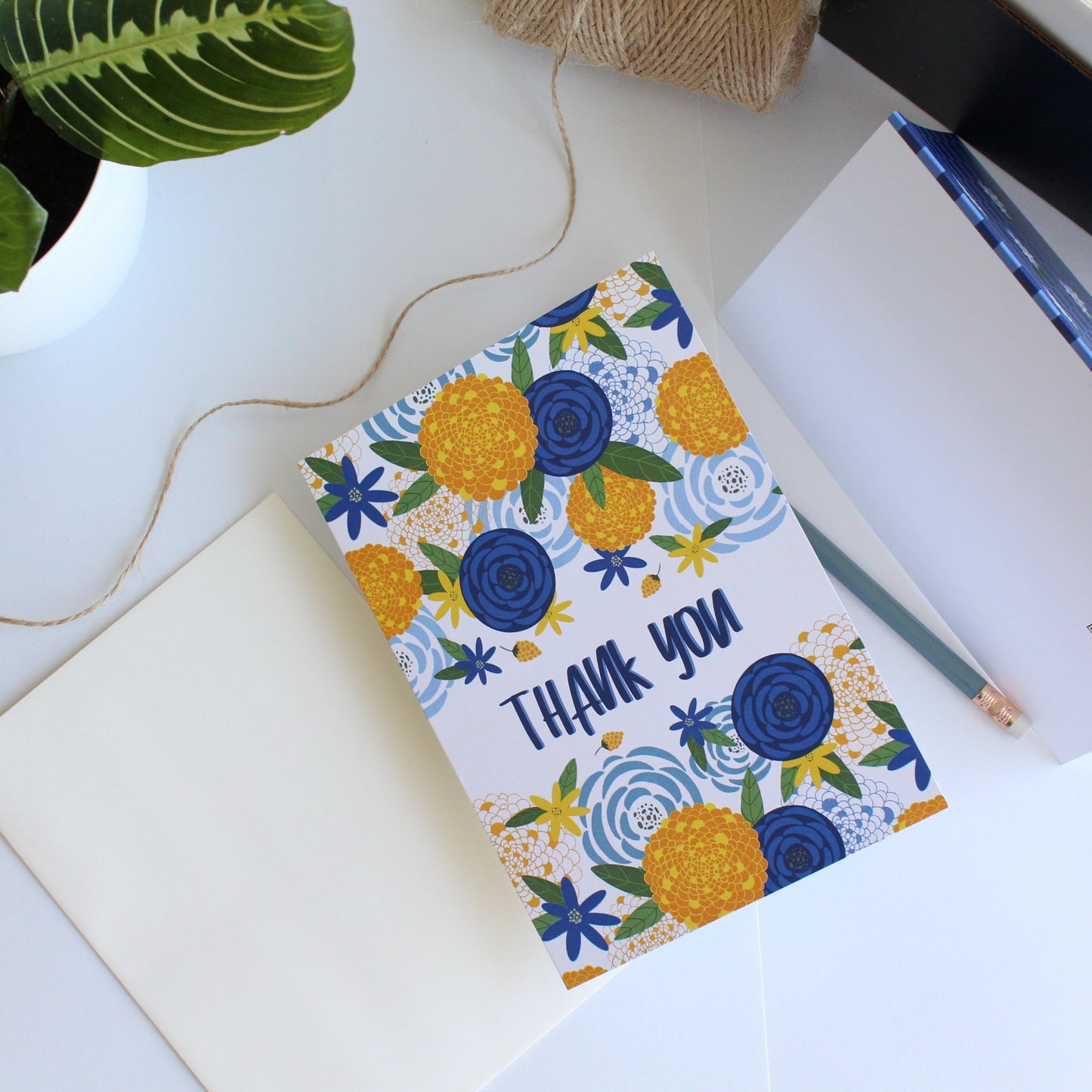 Floral Thank You Card