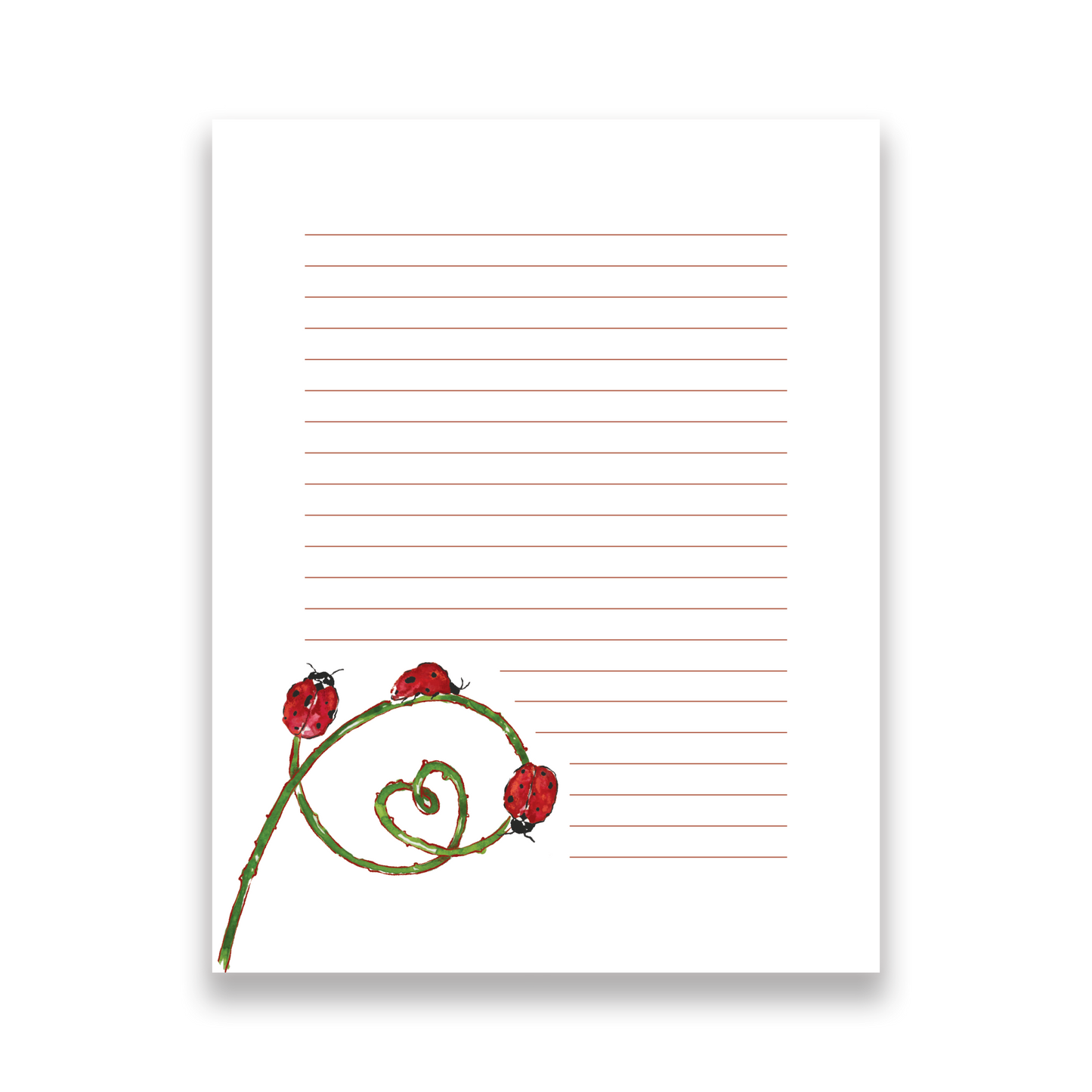 Ladybug Stationery Set