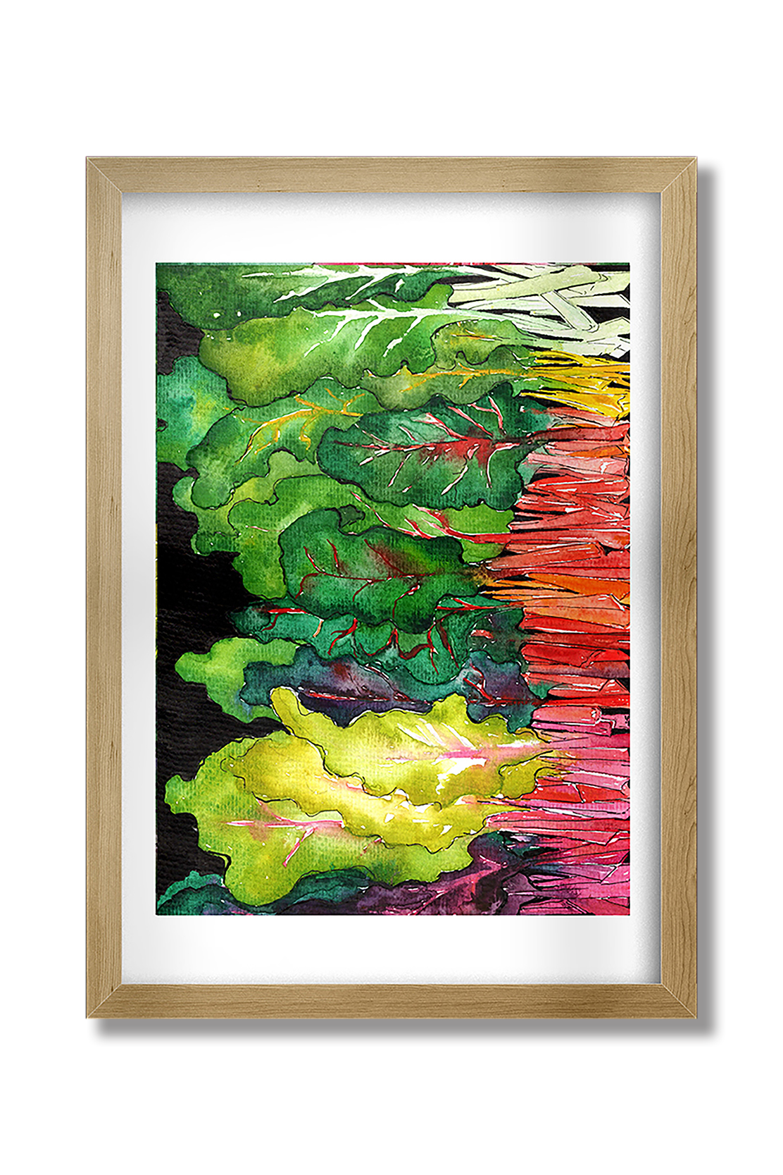 Rainbow Swiss Chard Veggie Print