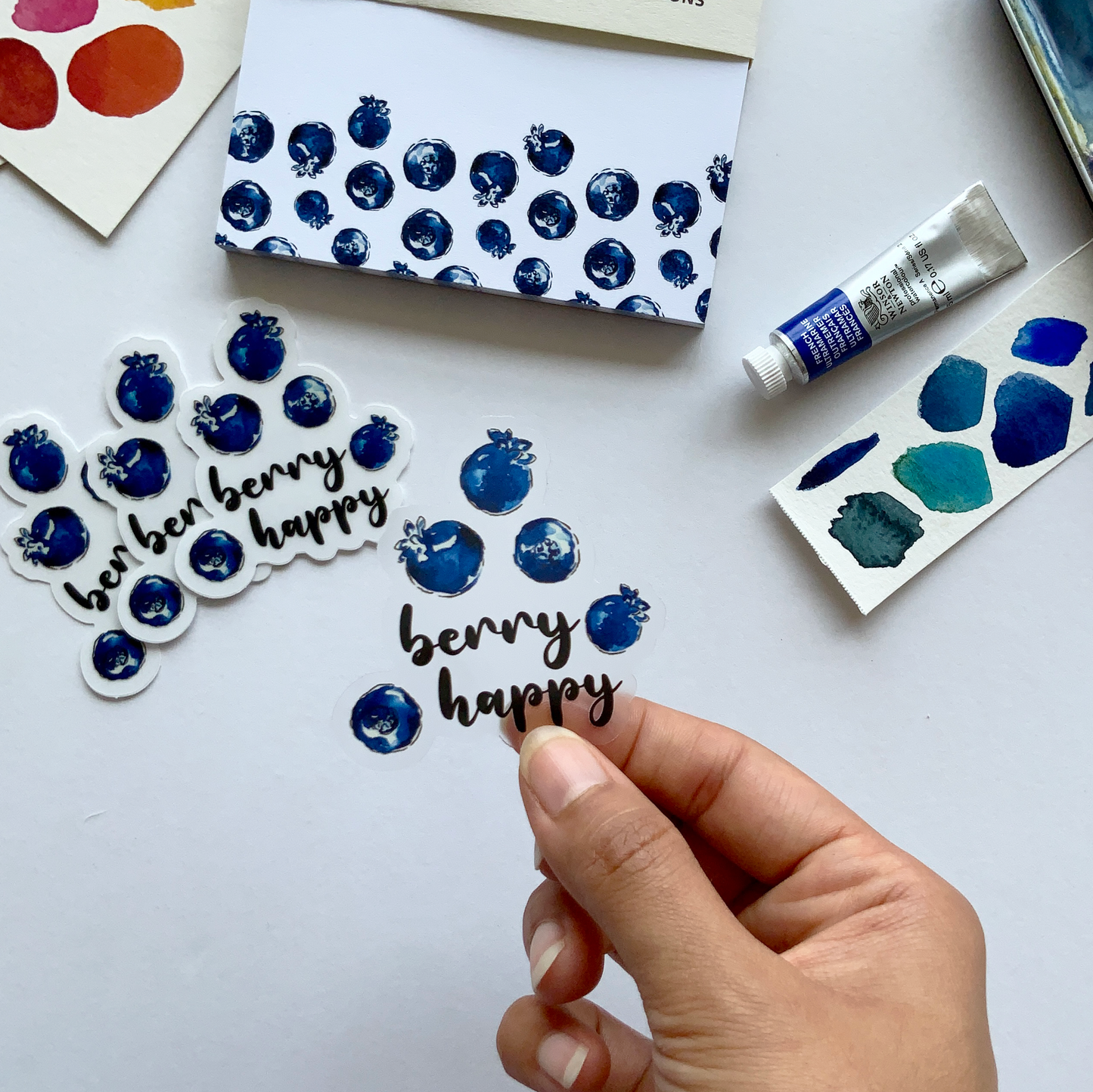 Berry Happy Blueberry Sticker