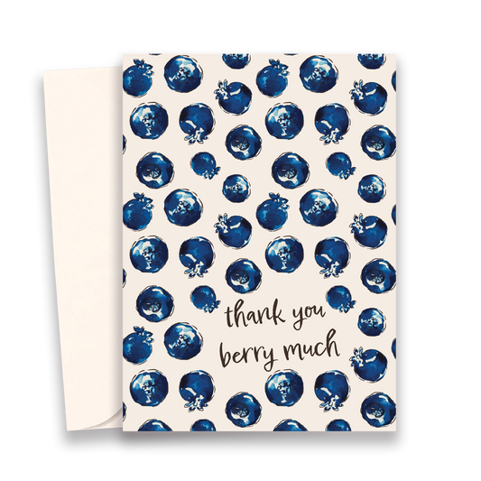 Thank You Berry Much Blueberry Card