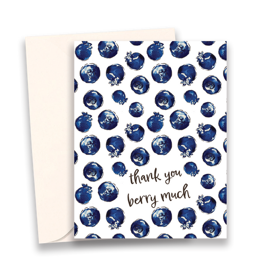 Thank You Berry Much Greeting Cards
