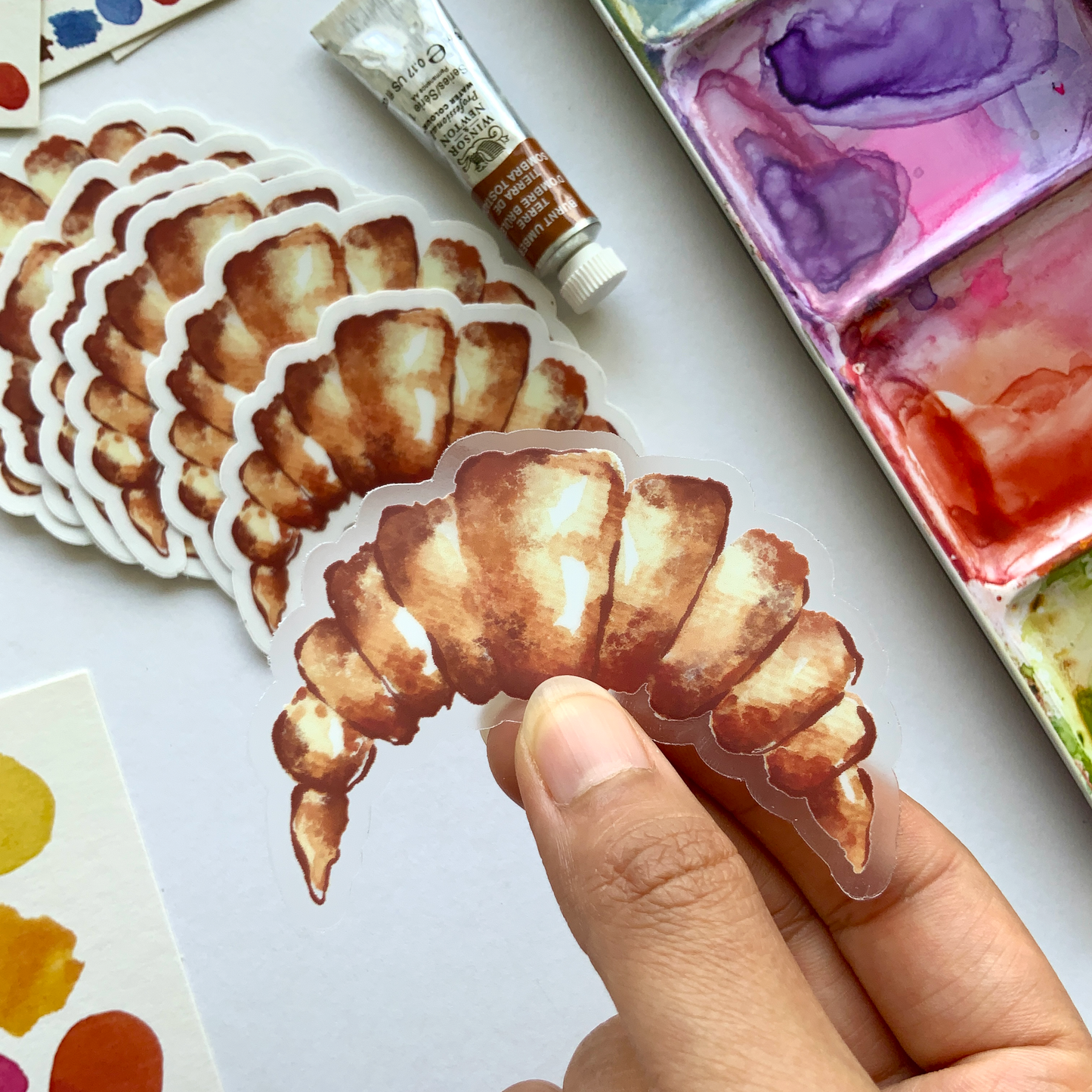 Croissant Clear Sticker