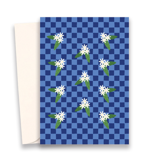 Gingham Daisy Everyday Greeting Card
