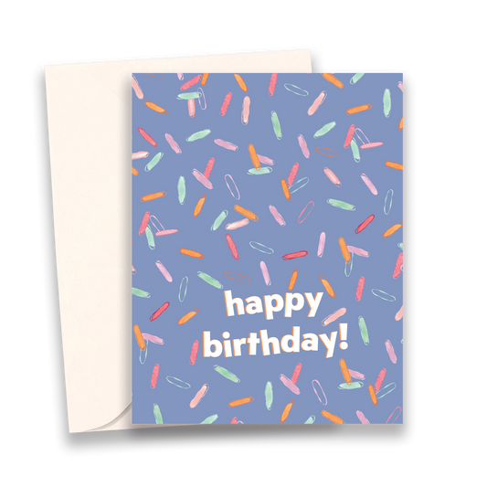Birthday Greetings with Sprinkles