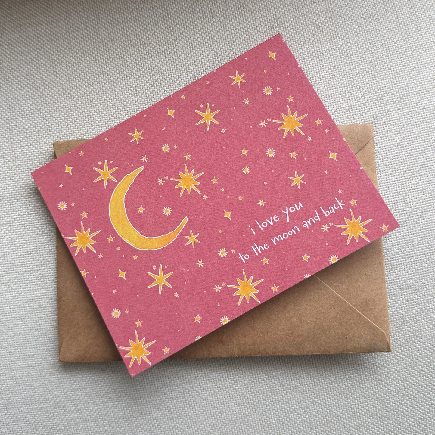 Celestial Valentine's Day or Anniversary Greeting Card