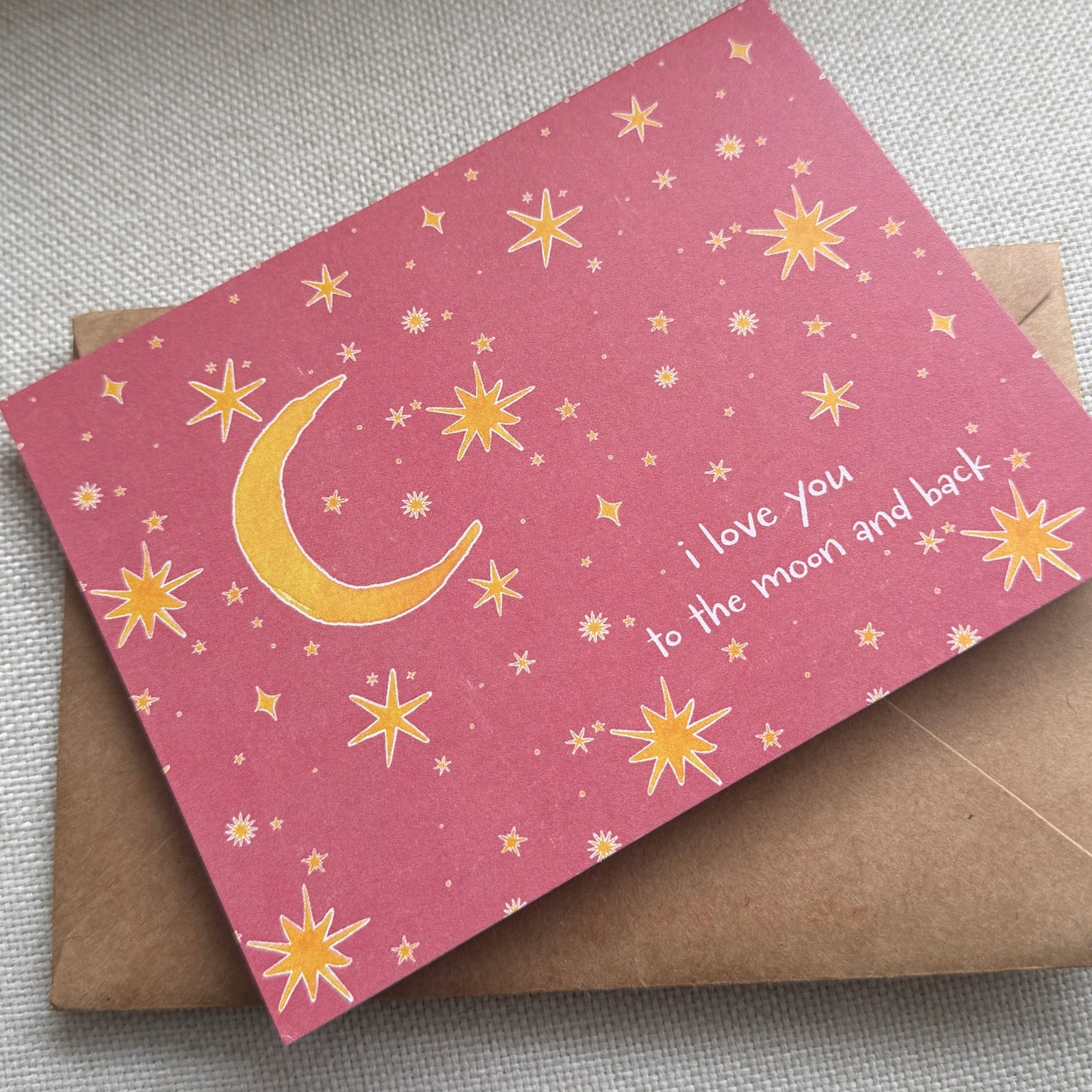 Celestial Valentine's Day or Anniversary Greeting Card
