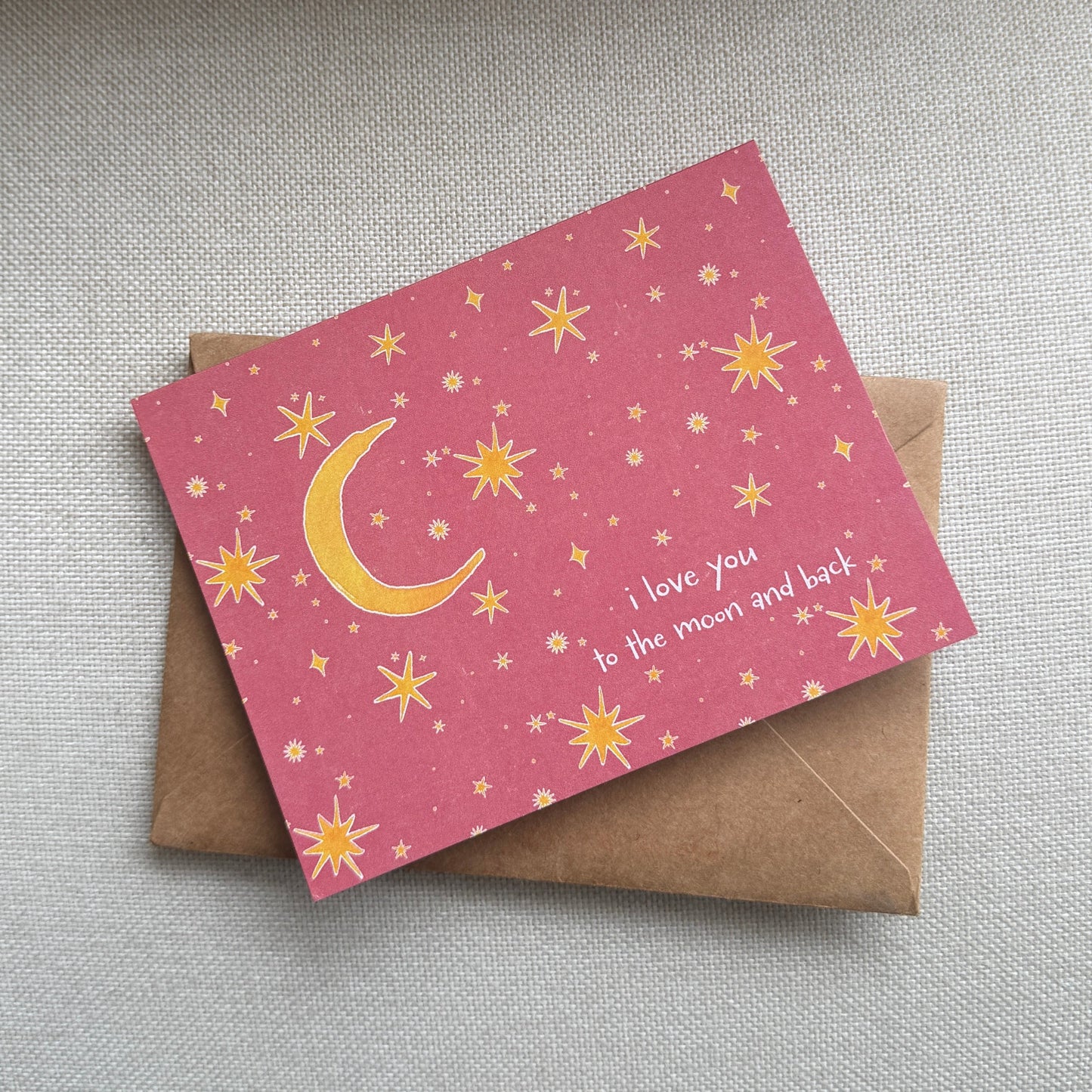 Celestial Valentine's Day or Anniversary Greeting Card