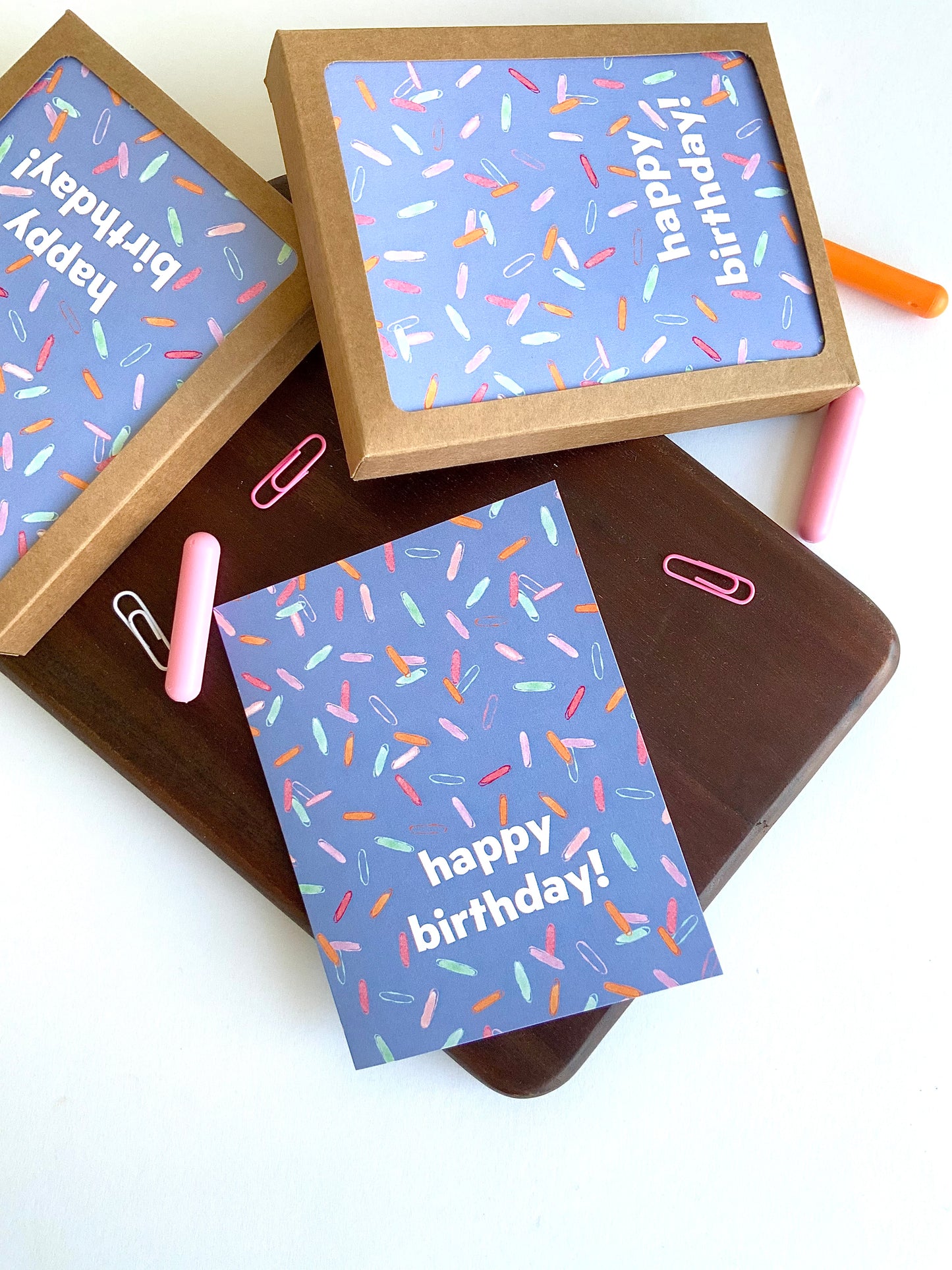 Birthday Greeting Card with Sprinkles