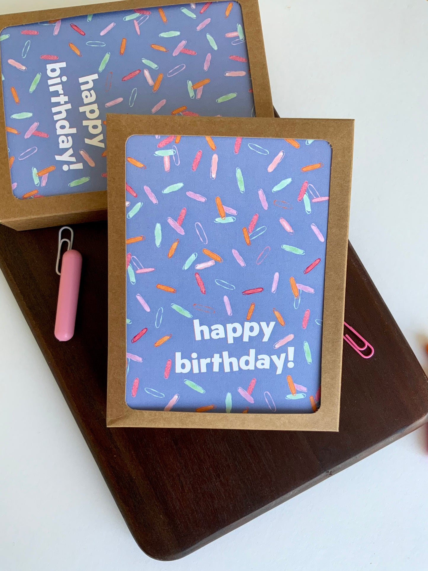 Birthday Greeting Card with Sprinkles