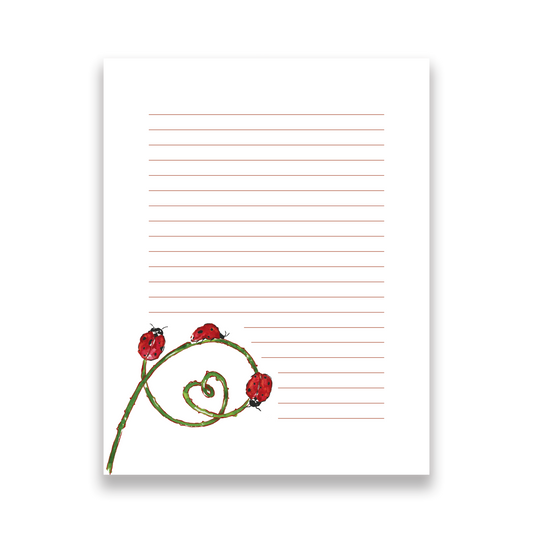 Ladybug Stationery Set