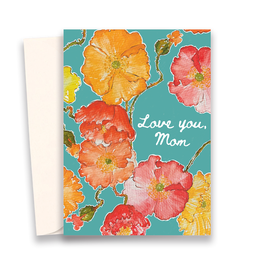 Love You Mom Greeting Card