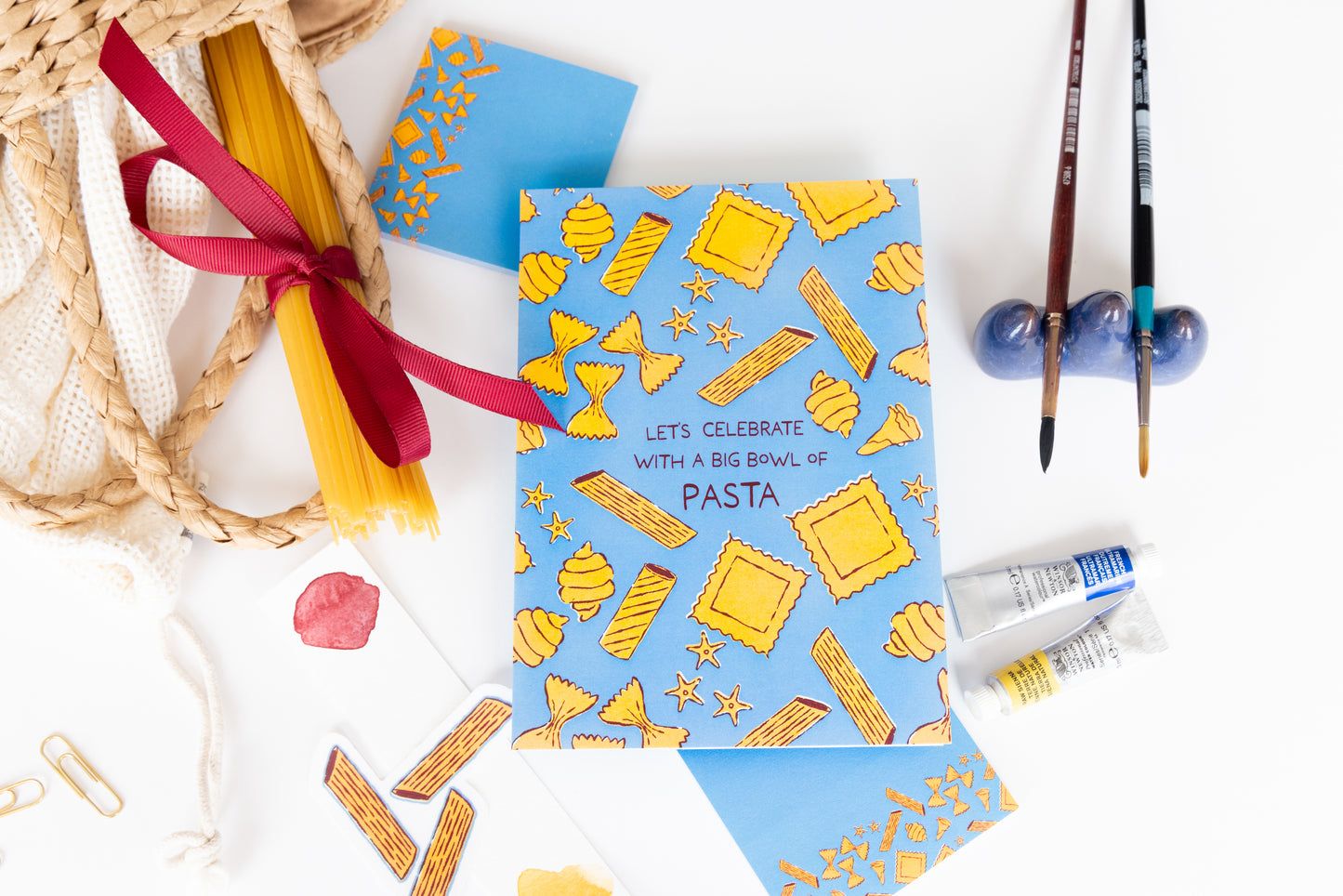 Celebrate with Pasta Greeting Card