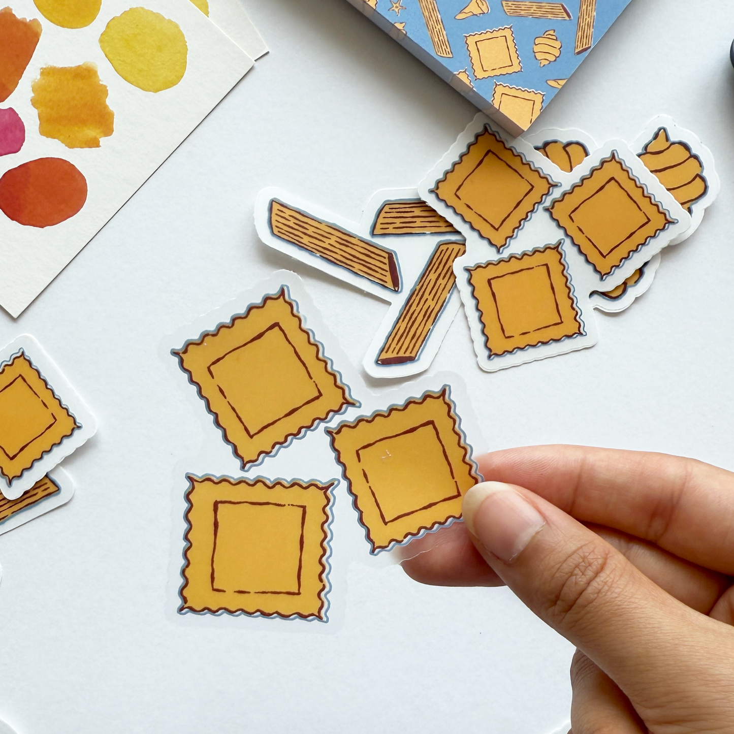Pasta Clear Stickers