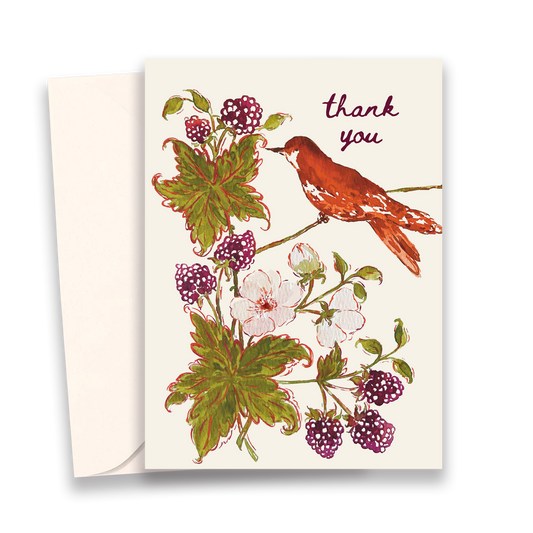 Bird Thank You Card