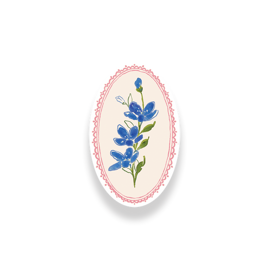 Cottage Core Clear Floral Stickers